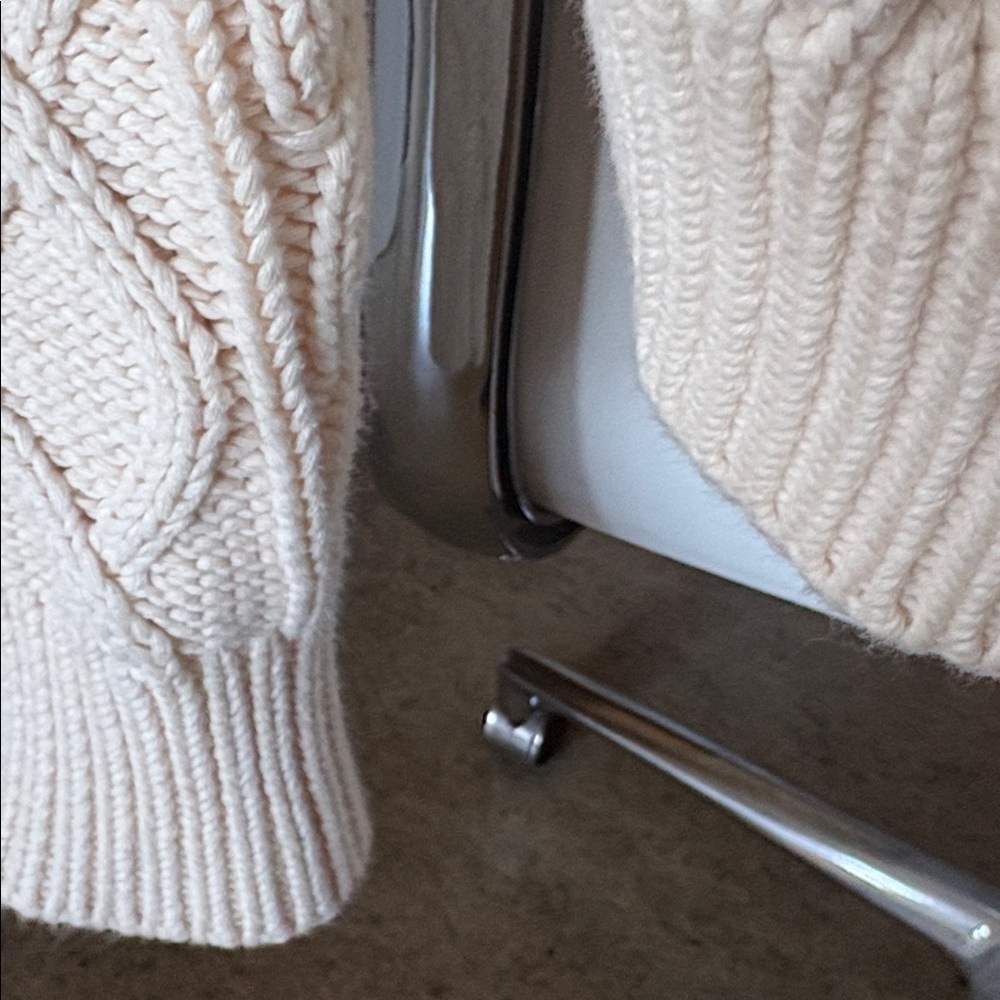 Cable sweater in cream BY J Crew - Picture 5 of 8